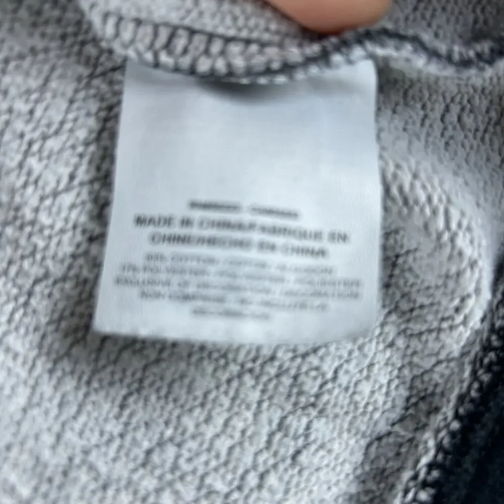Nike‎ Women Sweatshirt Medium Gray Camo Logo Rally AOP Scoop Neck Pullover